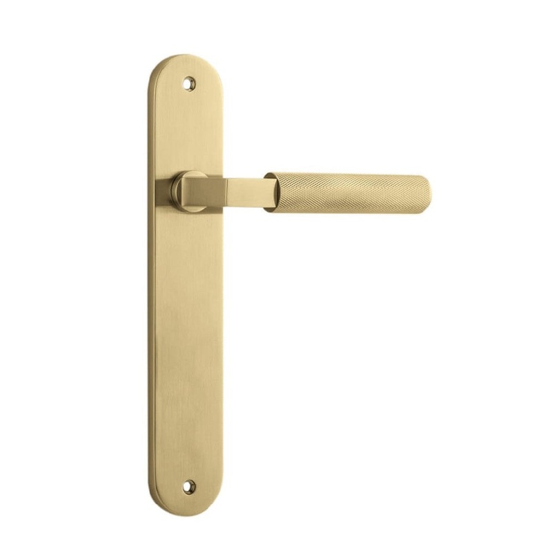 Door Lever Brunswick Oval Latch Brushed Gold PVD