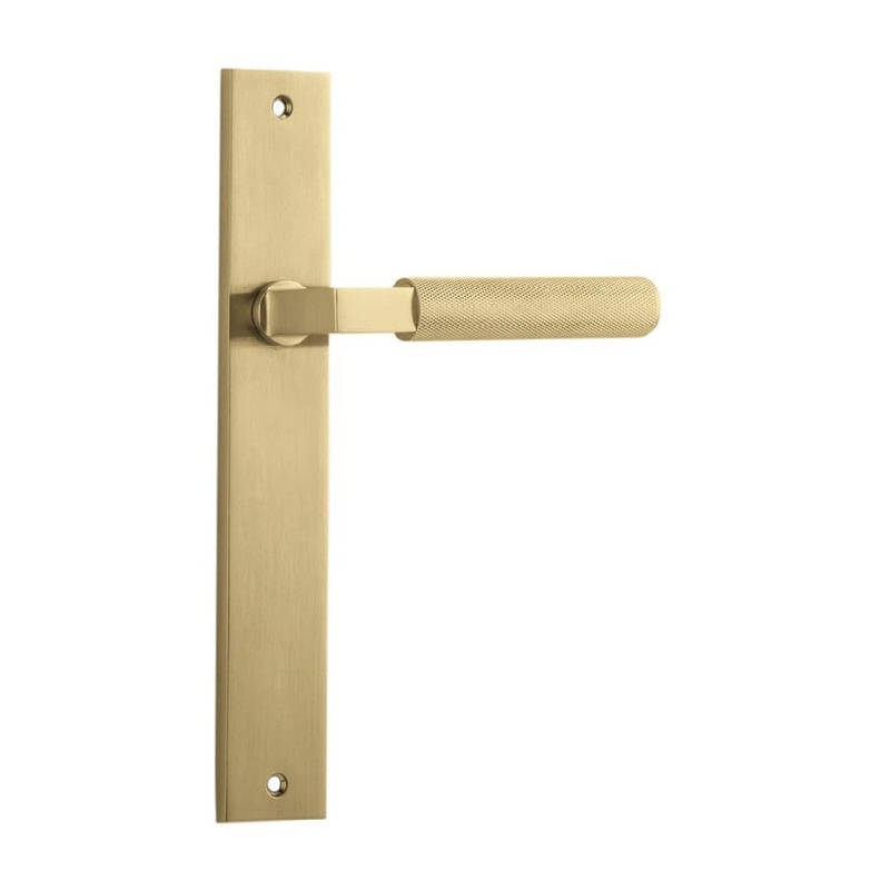 Door Lever Brunswick Rectangular Latch Brushed Gold PVD