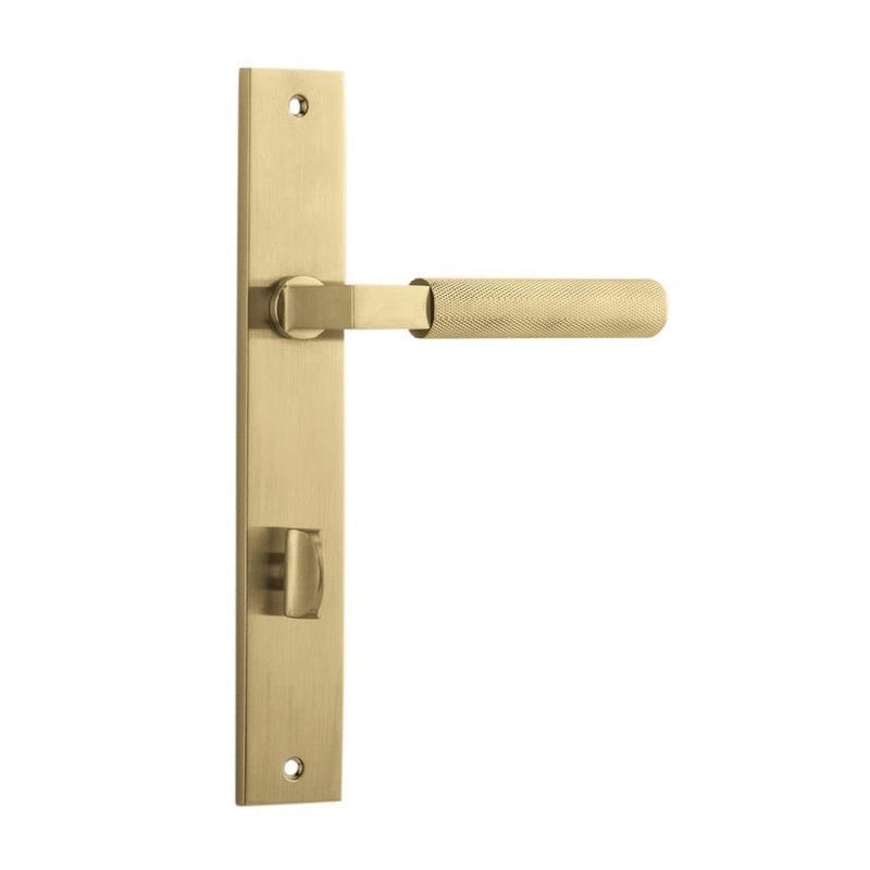 Door Lever Brunswick Rectangular Privacy Brushed Gold PVD