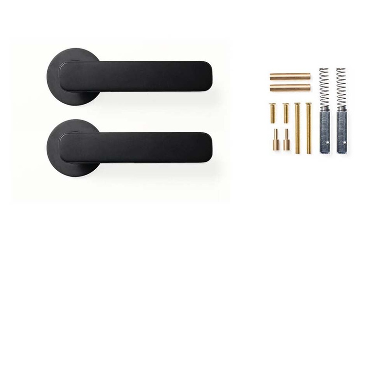 Momo Aspen Lever Handle Set Matt Black