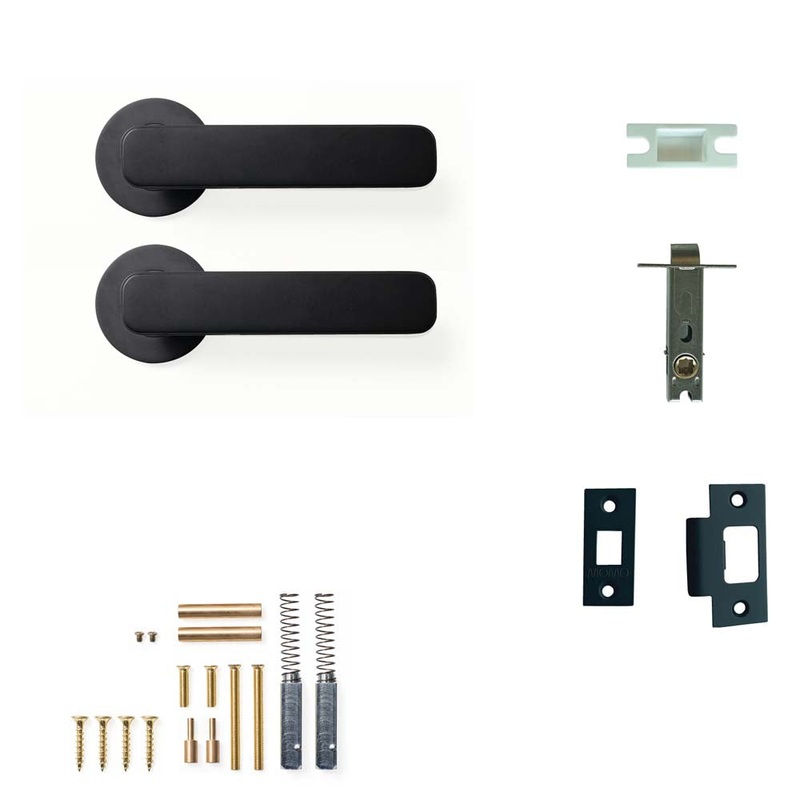 Momo Aspen Lever Passage Set – Matt Black