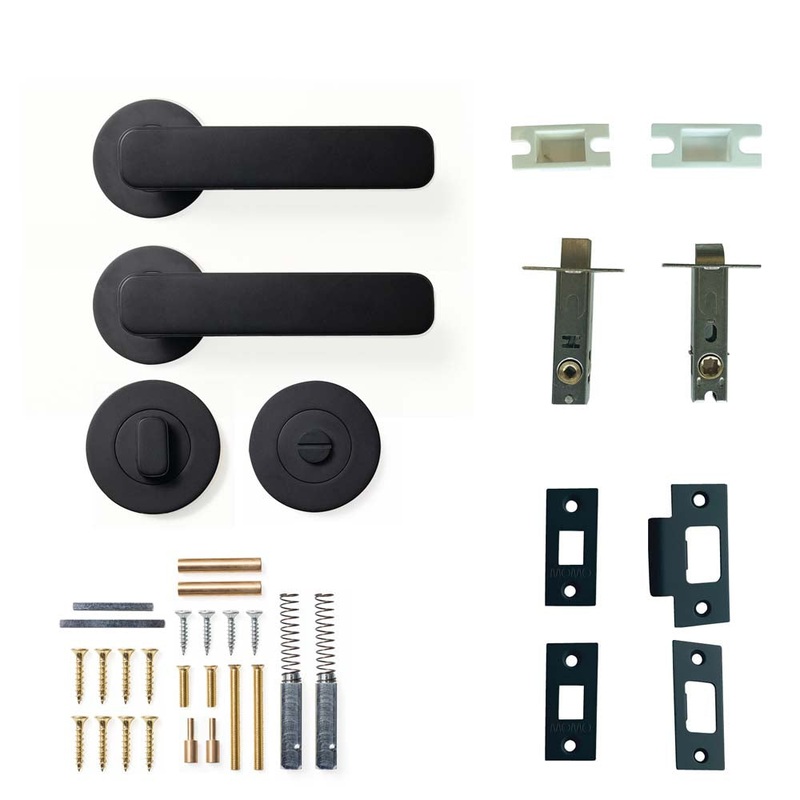 Momo Aspen Lever Privacy Set – Matt Black