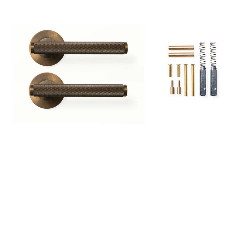 Momo Bellevue Knurled Lever Handle Set Bronze
