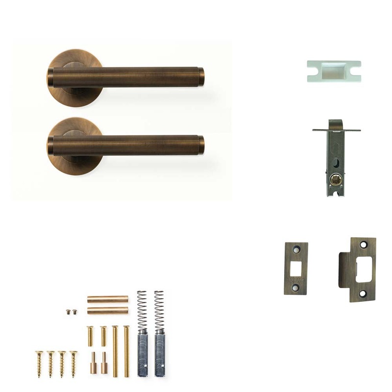 Momo Bellevue Lined Lever Passage Set – Bronze