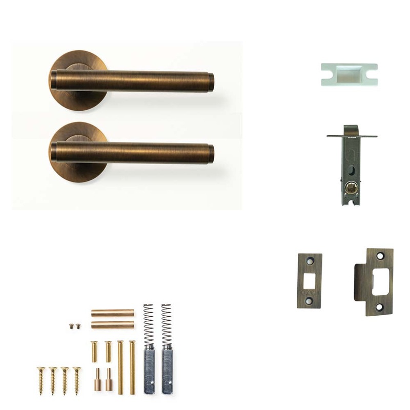 Momo Bellevue Plain Lever Passage Set – Bronze