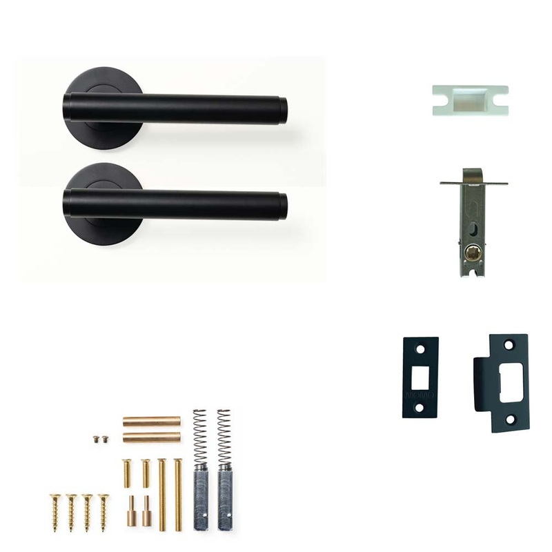 Momo Bellevue Plain Lever Passage Set – Matt Black
