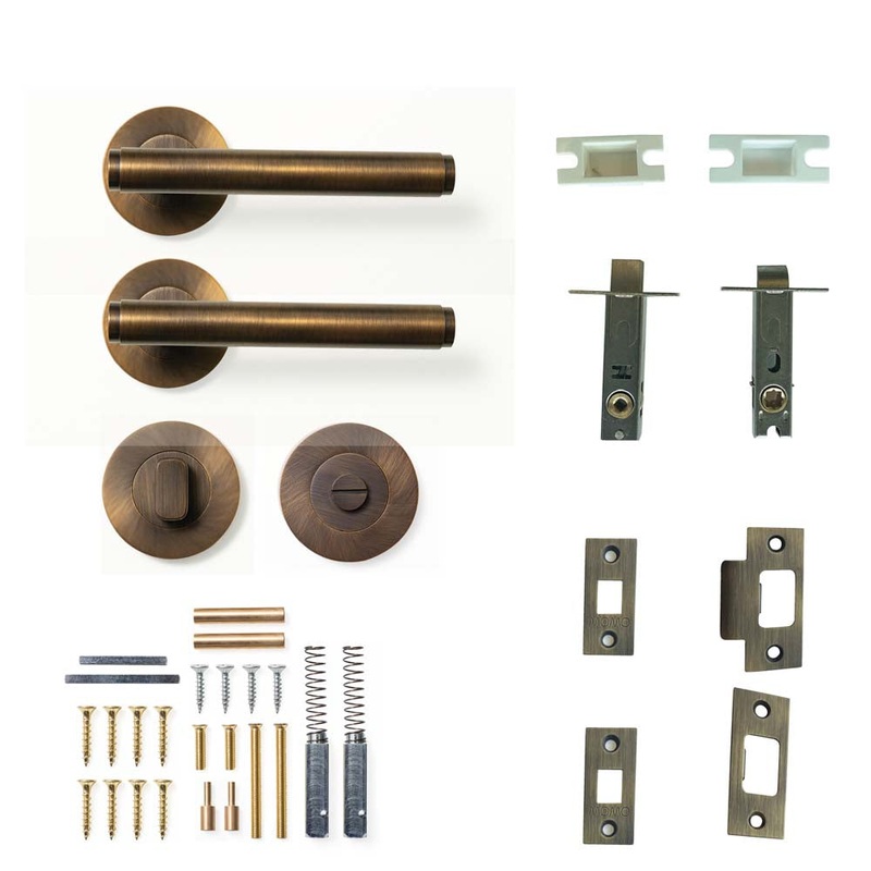 Momo Bellevue Plain Lever Privacy Set – Bronze