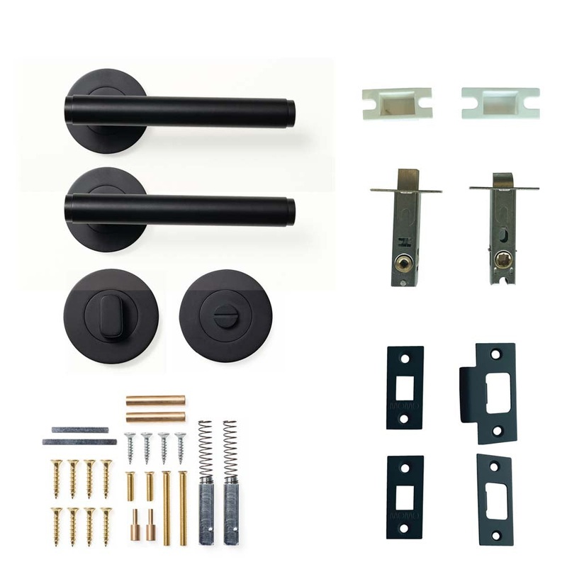 Momo Bellevue Plain Lever Privacy Set – Matt Black