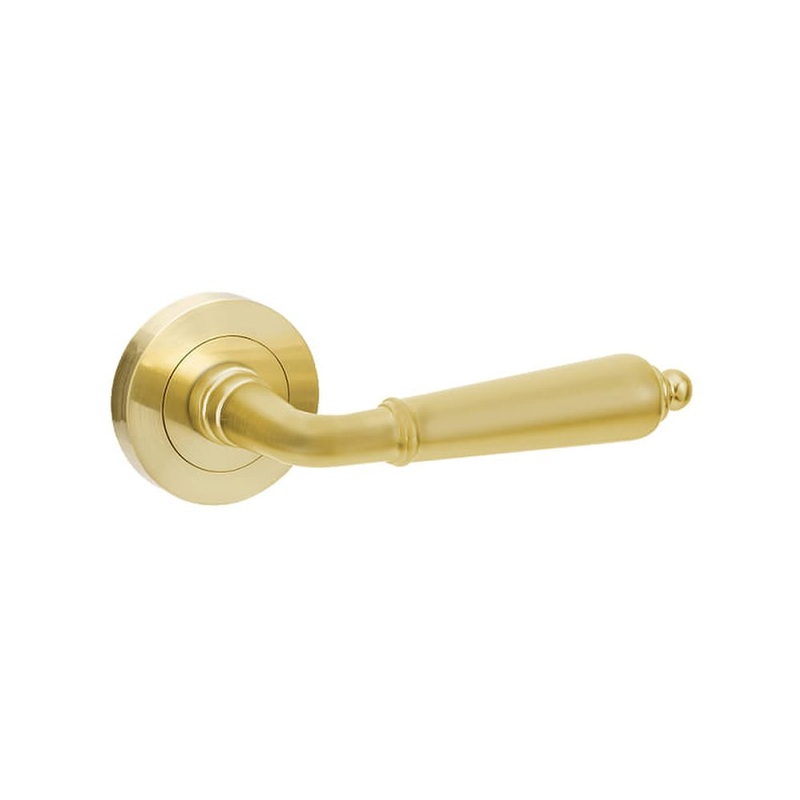 Zanda Oxford Passage Lever Set Satin Brass