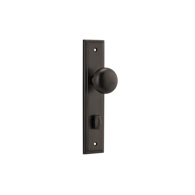 Door Knob Cambridge Stepped Privacy Signature Brass