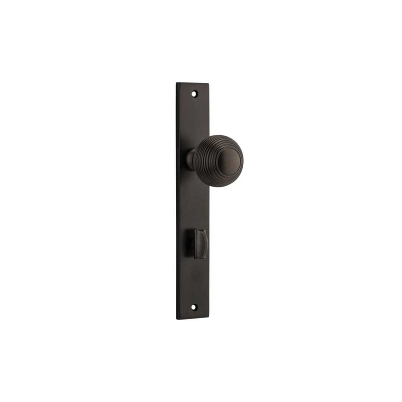 Door Knob Guildford Rectangular Privacy Signature Brass