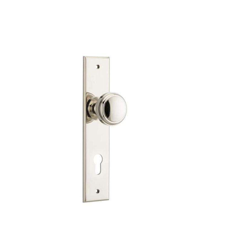 Door Knob Paddington Chamfered Euro Polished Nickel