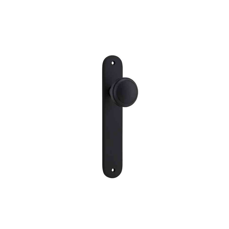 Door Knob Paddington Oval Latch Matt Black