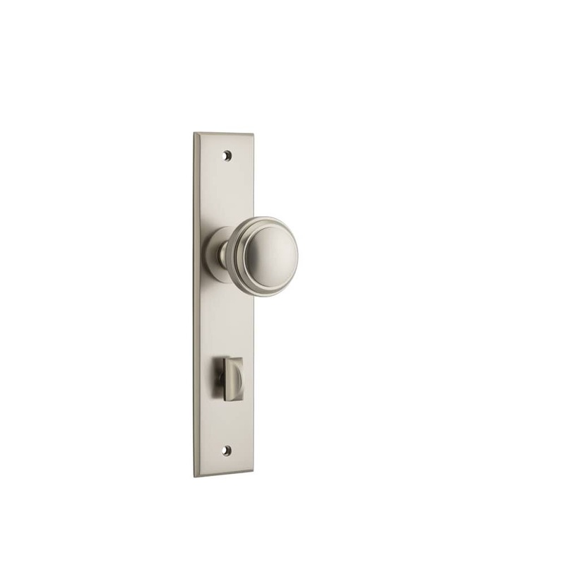 Door Knob Paddington Chamfered Privacy Satin Nickel