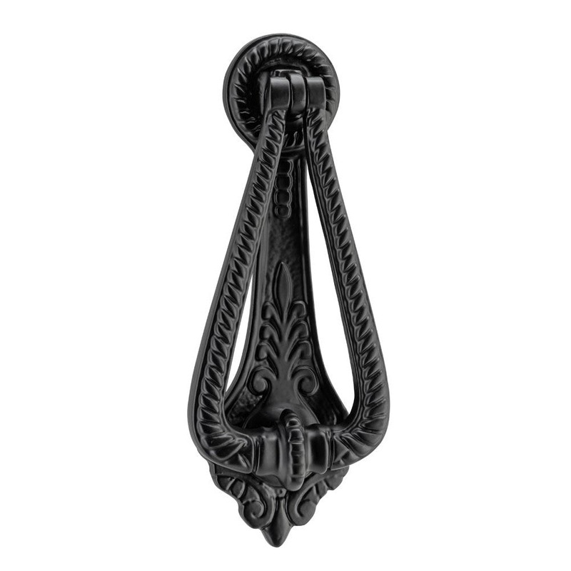 Door Knocker Edwardian Matt Black
