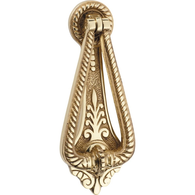 Door Knocker Edwardian Polished Brass