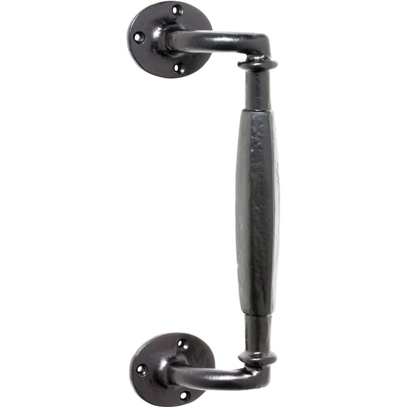 Pull Handle Iron Offset Matt Black