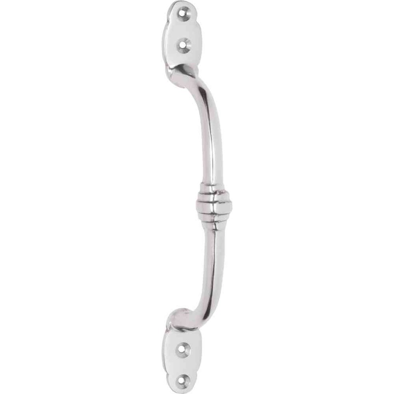 Pull Handle Offset Banded Chrome Plated 180mm