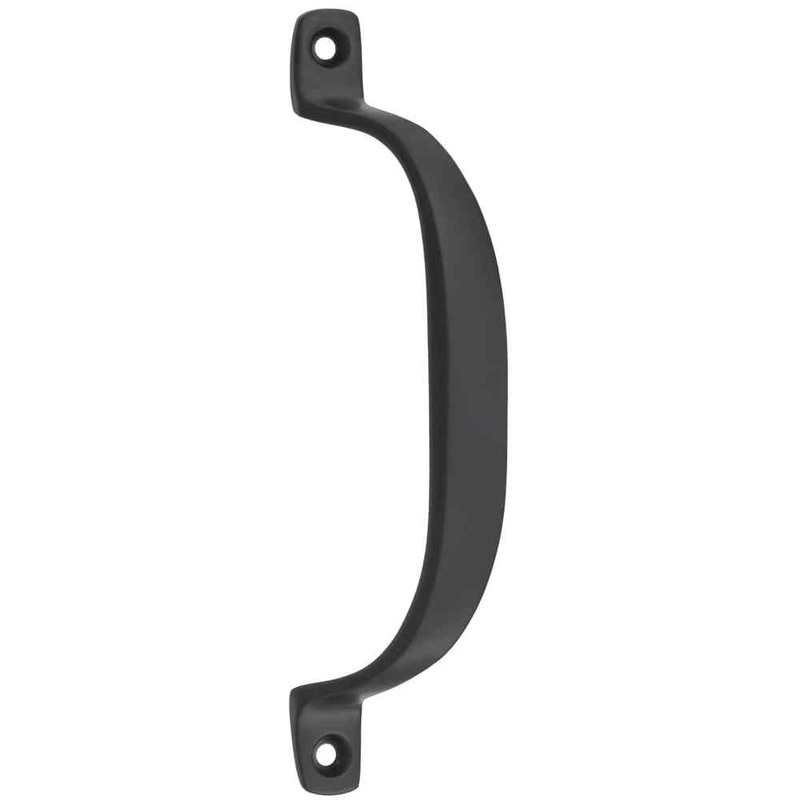 Pull Handle Offset Matt Black 130mm