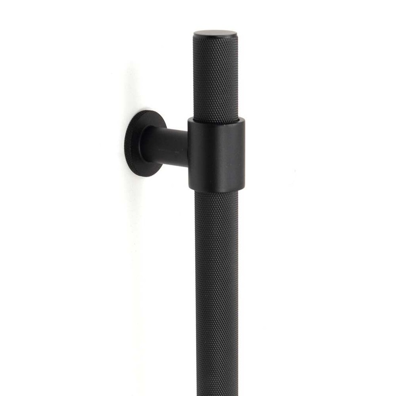 Momo Belgravia Knurled Entry Pull Handle Matt Black