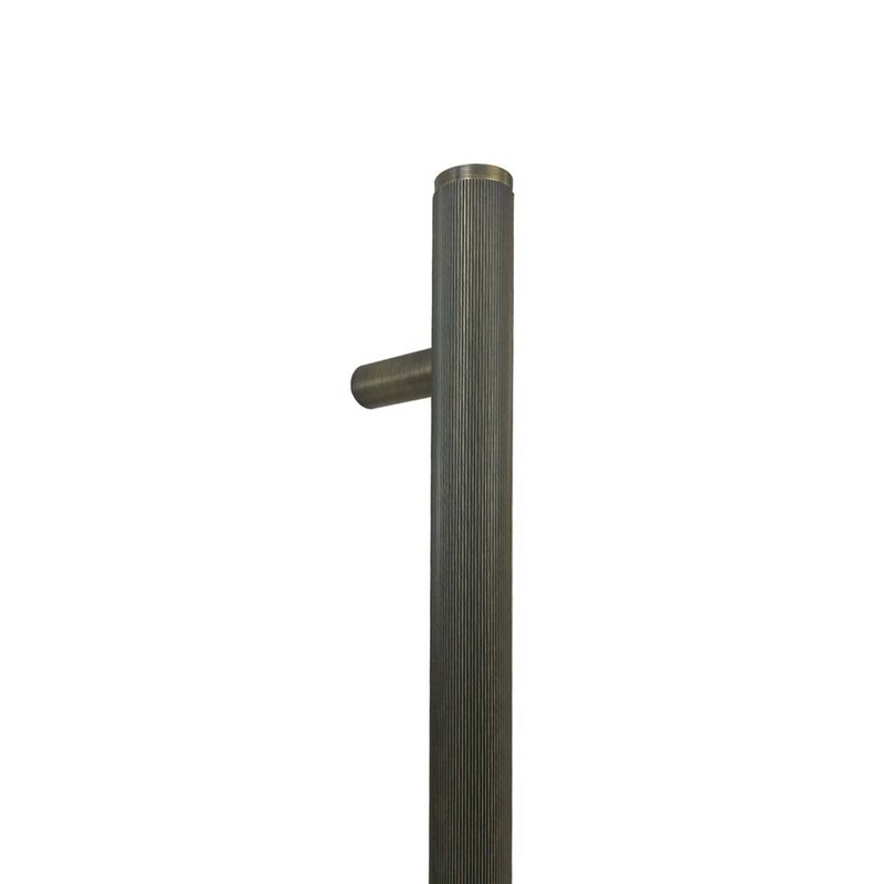 Momo Bellevue Lined Door Pull With Back To Back Fixing 416mm Dark Brushed Brass