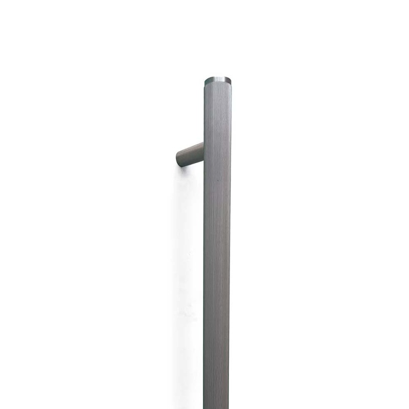 Momo Bellevue Lined Door Pull With Back To Back Fixing 416mm Dull Brushed Nickel