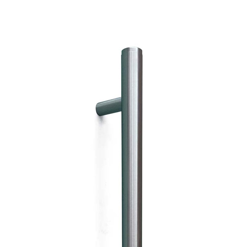 Momo Bellevue Plain Door Pull With Back To Back Fixing 416mm Dull Brushed Nickel