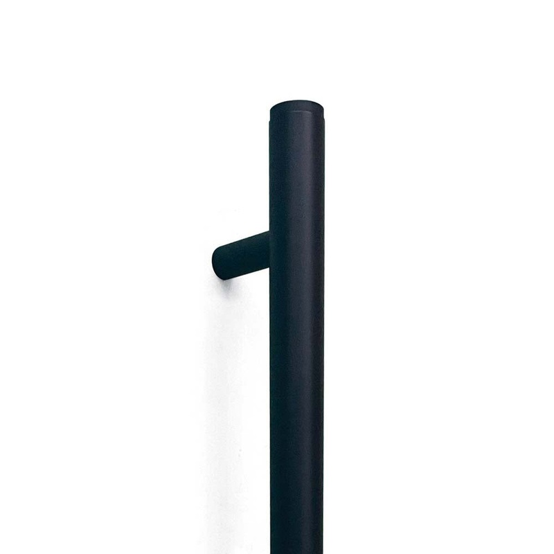 Momo Bellevue Plain Door Pull With Back To Back Fixing 416mm Matt Black