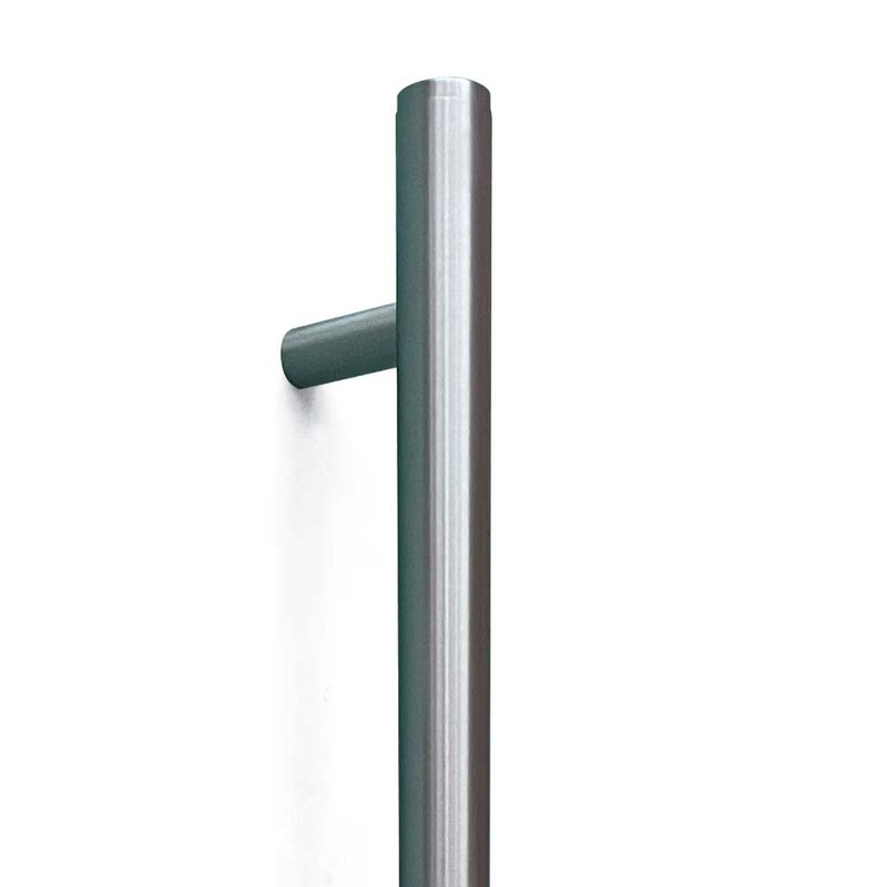 Momo Bellevue Plain Entry Pull Handle Dull Brushed Nickel