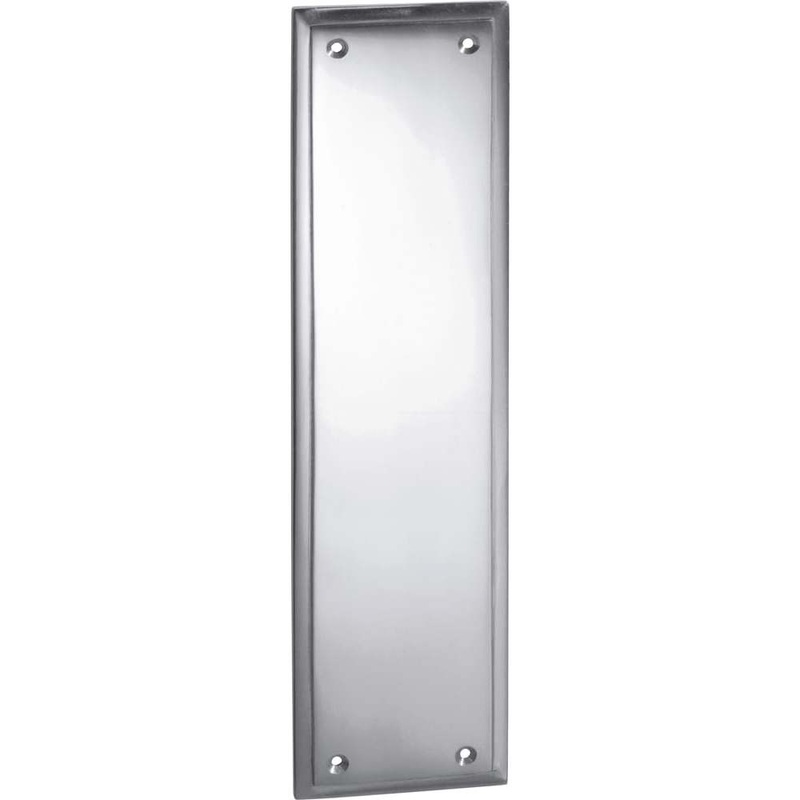 Push Plate Milton Chrome Plated H300xW75mm