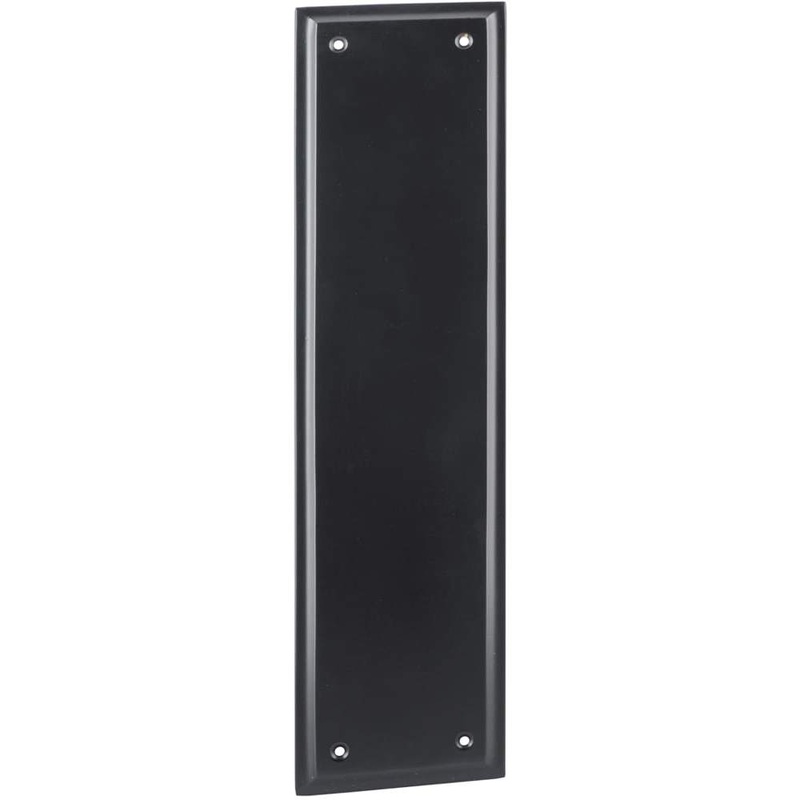 Push Plate Milton Matt Black H300xW75mm
