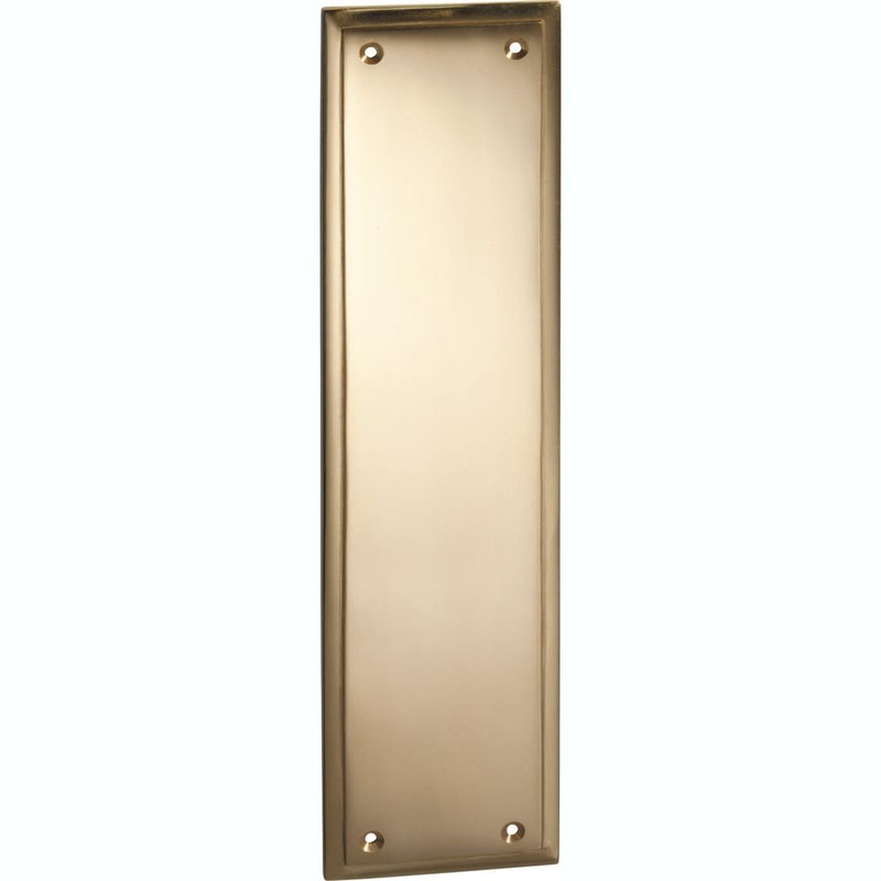 Push Plate Milton Polished Brass H300xW75mm