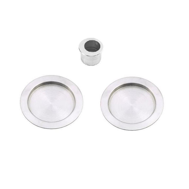 Zanda Sliding Cavity Passage Set Round Stainless Steel