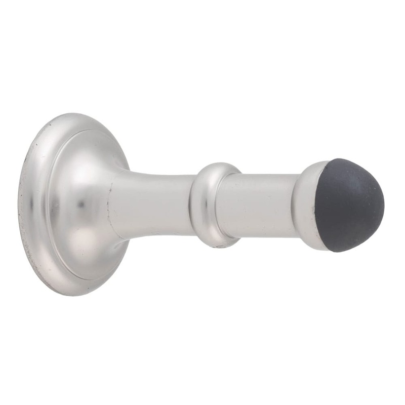 Door Stop Concealed Fix Small Polished Nickel D43xP80mm