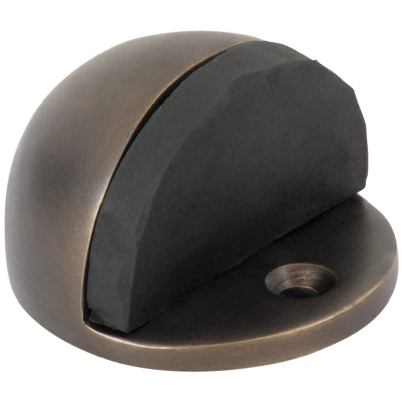 Door Stop Oval Antique Brass H29xD40mm