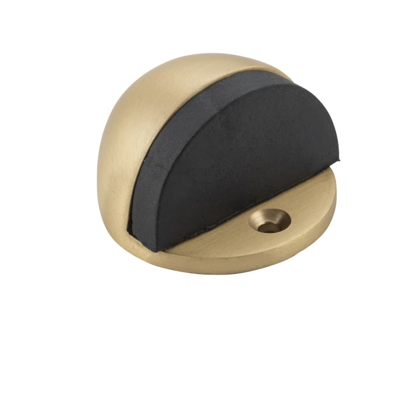 Door Stop Oval Satin Brass H29xD40mm