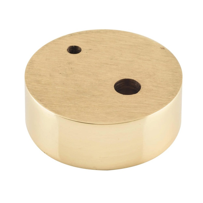 Door Stop Spacer Oval Polished Brass H15xD40mm