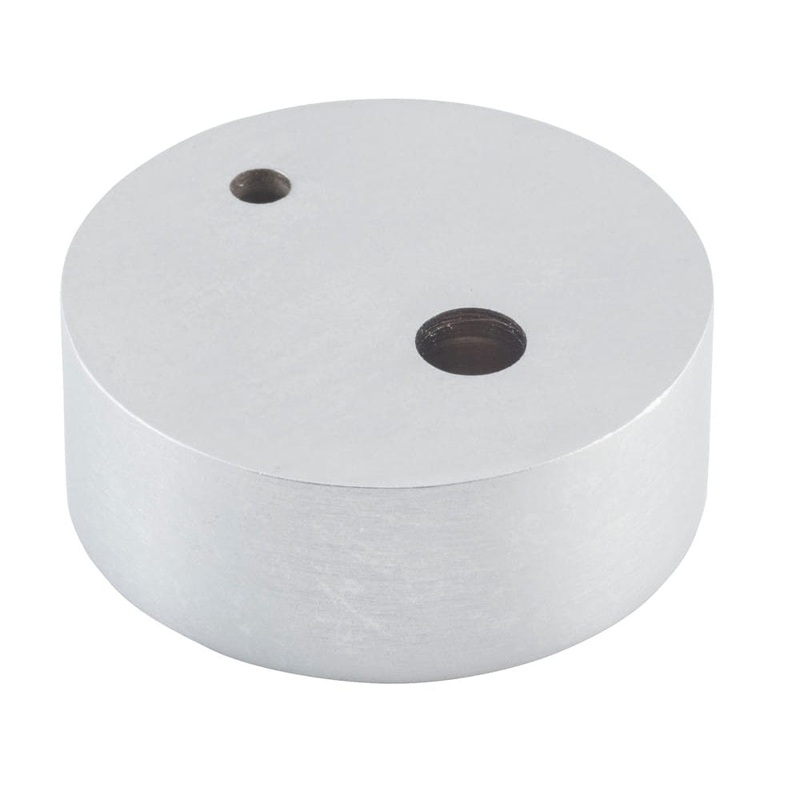 Door Stop Spacer Oval Satin Chrome H15xD40mm