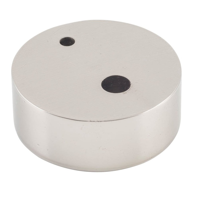 Door Stop Spacer Oval Satin Nickel H15xD40mm
