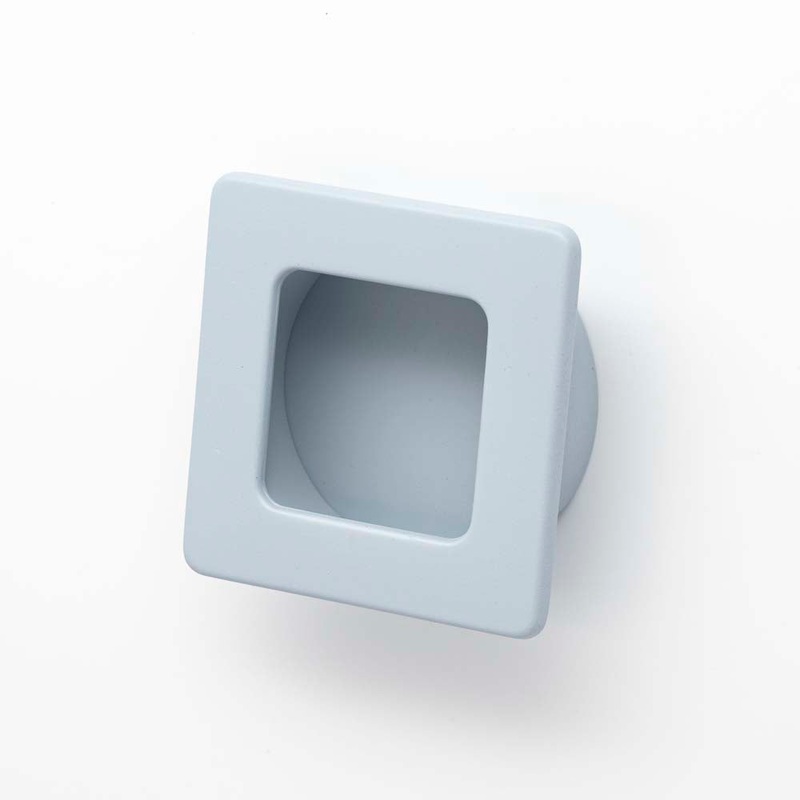 Dune 39mm Square Recessed Pull Dusty Blue