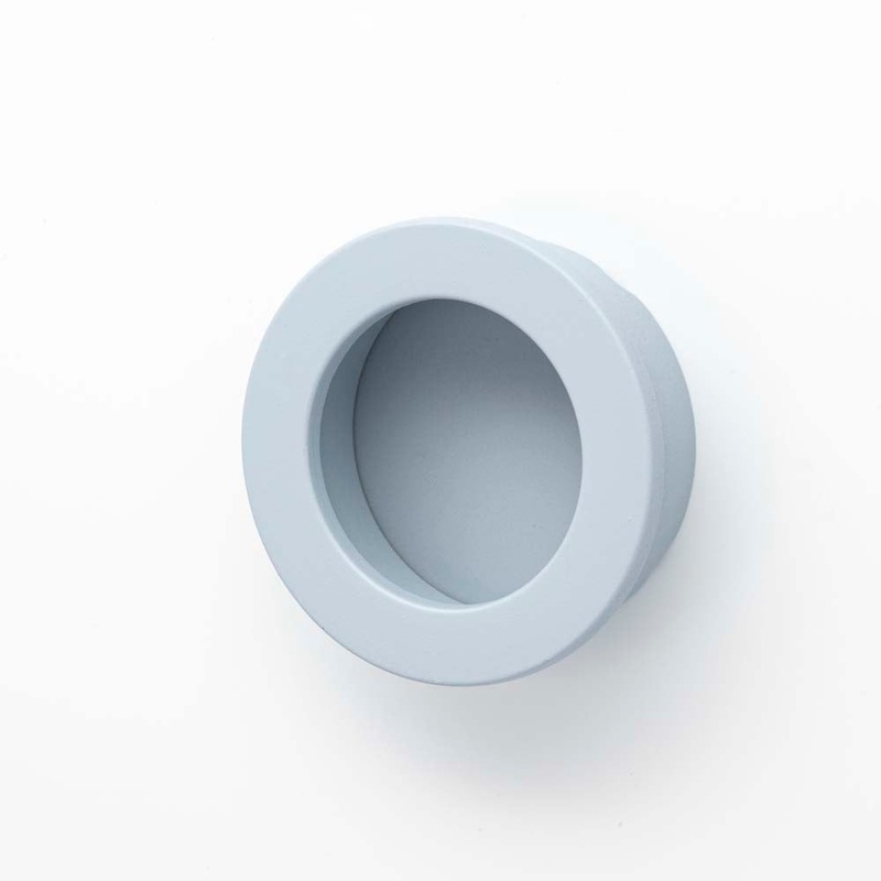 Dune 40mm Circle Recessed Pull Dusty Blue