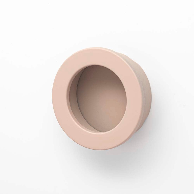 Dune 40mm Circle Recessed Pull Dusty Rose