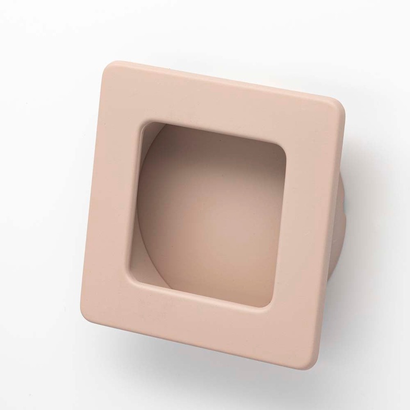 Dune 50mm Square Recessed Pull Dusty Rose