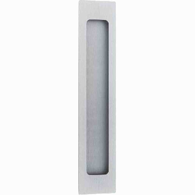 Flush Pull Rectangular Brushed Chrome H225xW45xP2.5mm