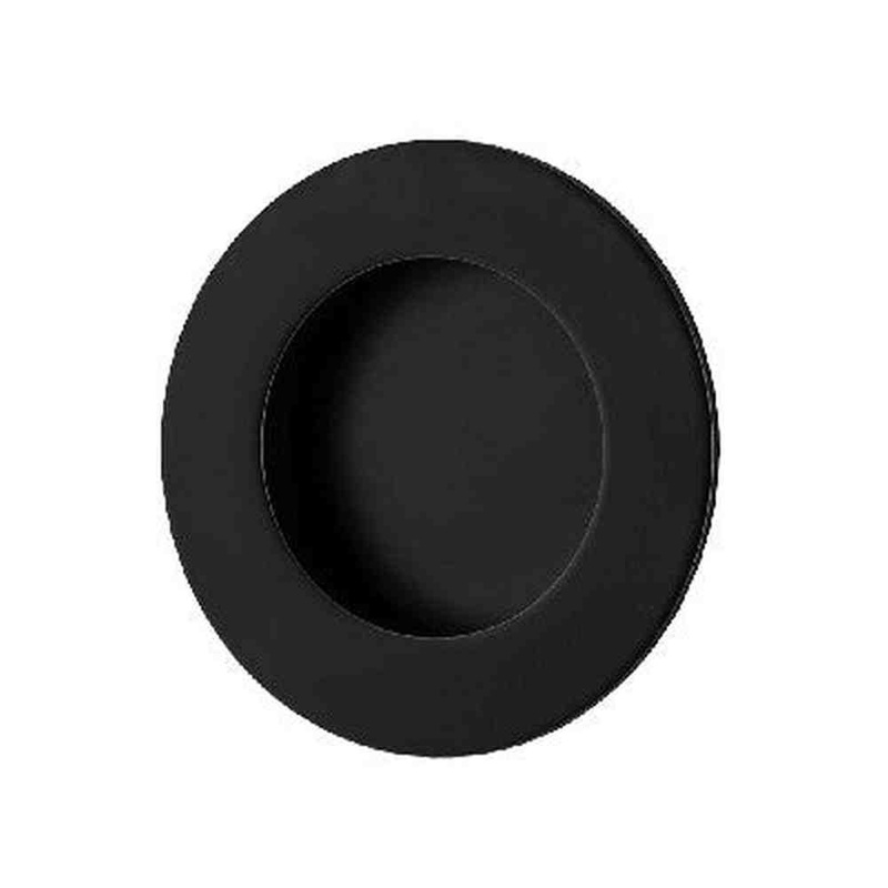 Flush Pull Round Matt Black D64xP2.5mm