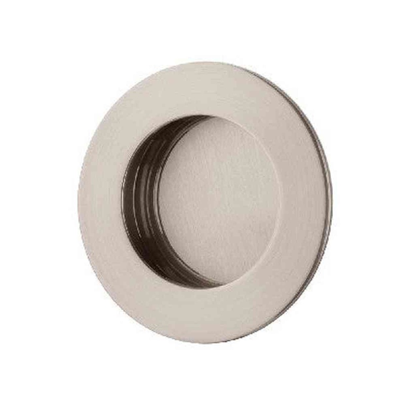 Flush Pull Round Satin Nickel D64xP2.5mm