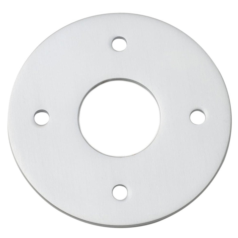 Adaptor Plate Pair Round Rose Brushed Chrome D60mm