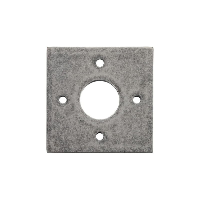 Adaptor Plate Pair Square Rose Distressed Nickel H60xW60mm