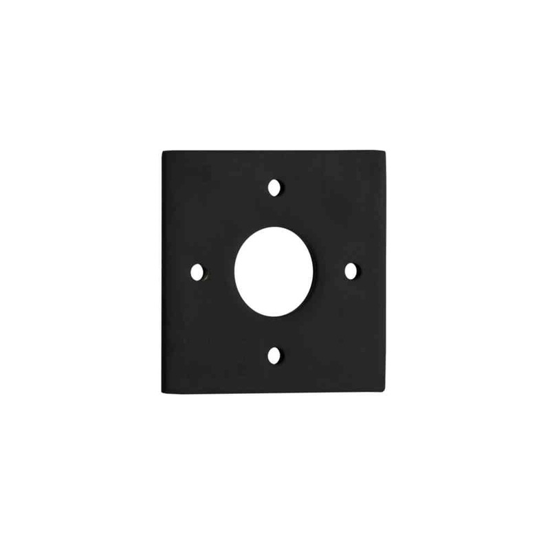 Adaptor Plate Pair Square Rose Matt Black H60xW60mm