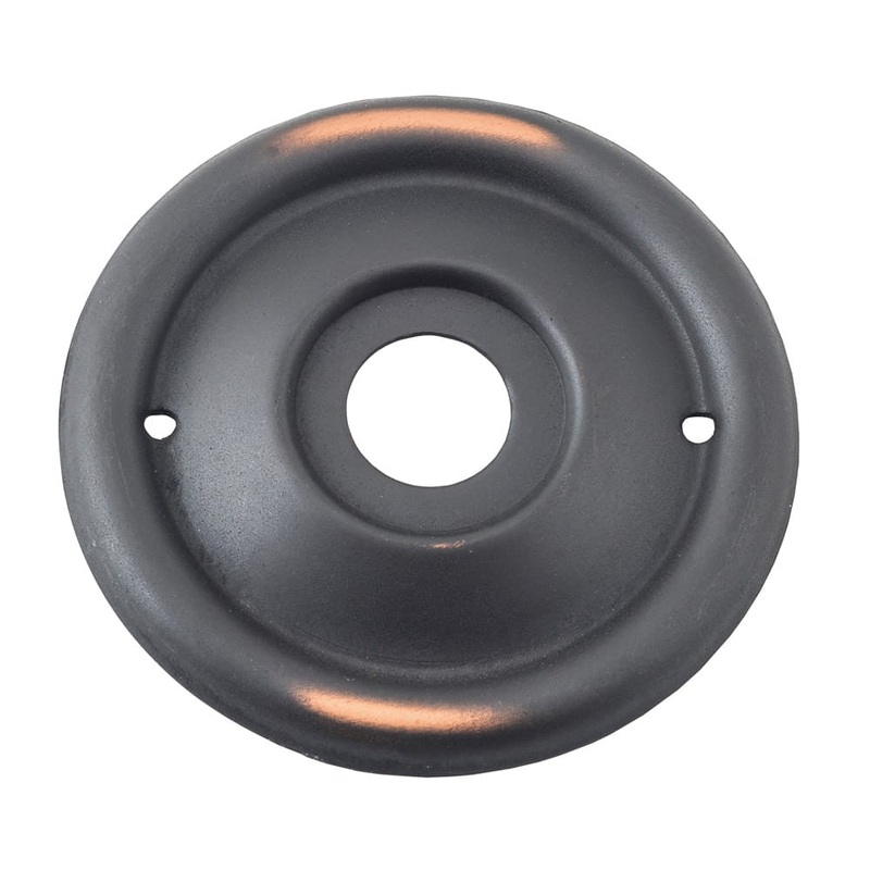 Backplate For Milled Edge Mortice Knob Pair Antique Copper D46mm